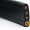 Cable que viaja flexible plano para la grúa o la chaqueta del negro del transportador 6core proveedor