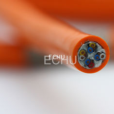 Cable especial PUR para cadenas de arrastre EKM71900 para máquinas o equipos que se doblan con frecuencia en color gris/negro/naranja