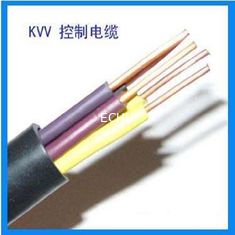 CHINA Cable de control redondo del conductor de cobre duro del aislamiento del PVC KVV 450/750V en chaqueta negra del color proveedor