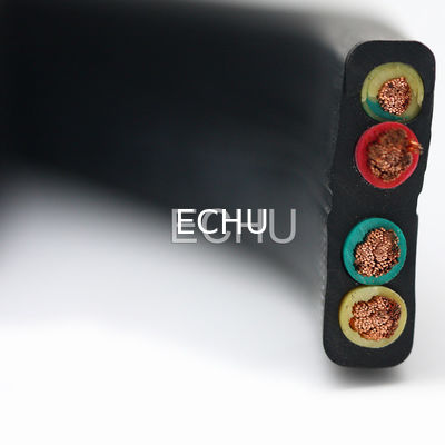 Good price Cables de viaje planos y flexibles para grúa o transportador en chaqueta negra en línea