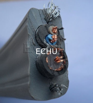 Good price Cable de ascensor de viaje plano y flexible con cable de cámara de televisión en color gris en línea