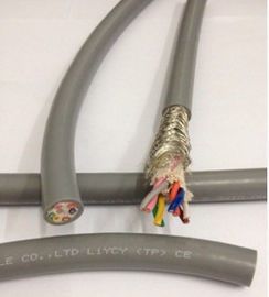 Cable especial para cadenas de arrastre TRVVP 12Cx0.75sqmm para máquinas o equipos que se doblan con frecuencia en color gris/negro/naranja