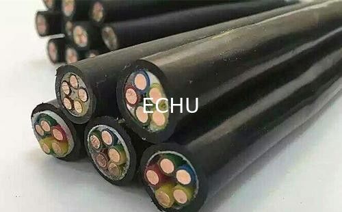 Good price ECHU 0,6/1KV Cable de alimentación flexible revestido con revestimiento de PVC aislado con núcleo de cobre (YJVR) en línea