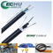 Cable colgante de cable de viaje flexible ECHU RVV (1G) / RVV (2G) con color negro con soporte de acero proveedor