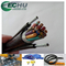 Cable colgante de cable de viaje flexible ECHU RVV (1G) / RVV (2G) con color negro con soporte de acero proveedor