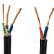 Cable de control redondo flexible del aislamiento del PVC KVV 450/750V en chaqueta negra del color proveedor