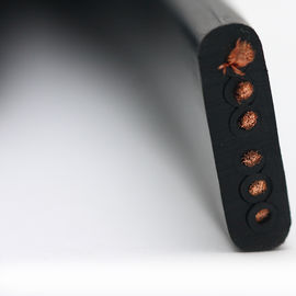 Good price Cable que viaja flexible plano para la grúa o transportador en la chaqueta negra 450/750V en línea