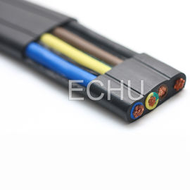 Good price Cables de viaje planos y flexibles para grúa o transportador con chaqueta negra en línea