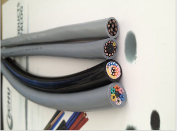 calidad Cable especial PUR para cadenas de arrastre EKM71900 para máquinas o equipos que se doblan con frecuencia en color gris/negro/naranja fábrica